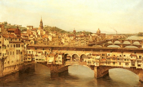 View Of The Ponte Vecchio, Florence