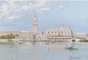 The Piazza San Marco and the Doge's Palace, Venice