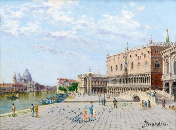 View Of The Palazzo Ducale With The Santa Maria Della Salute