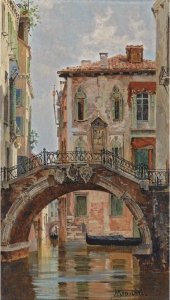 A Bridge Over A Venetian Canal