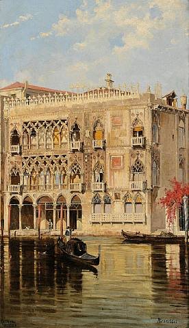 The Palazzo d'Oro on the Canal Grande in Venice