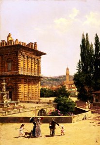 Castel Sant'Angelo and St. Peter's from the Tiber